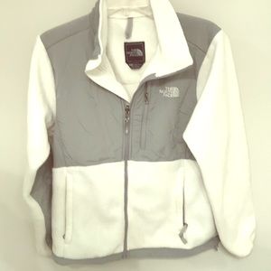 Northface fleece jacket with grey trim - M